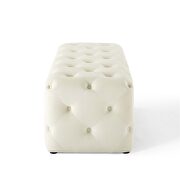 Tufted button entryway performance velvet bench in ivory by Modway additional picture 4