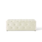 Tufted button entryway performance velvet bench in ivory by Modway additional picture 5