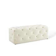 Tufted button entryway performance velvet bench in ivory by Modway additional picture 6
