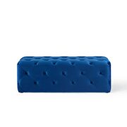 Tufted button entryway performance velvet bench in navy by Modway additional picture 4