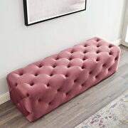 Tufted button entryway performance velvet bench in dusty rose by Modway additional picture 2
