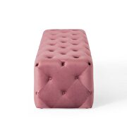 Tufted button entryway performance velvet bench in dusty rose by Modway additional picture 5