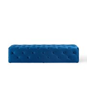 Tufted button entryway performance velvet bench in navy additional photo 5 of 7