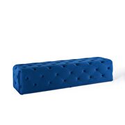 Tufted button entryway performance velvet bench in navy by Modway additional picture 8
