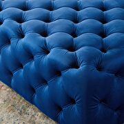 Tufted button large square performance velvet ottoman in navy by Modway additional picture 6