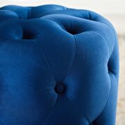 Tufted button round performance velvet ottoman in navy by Modway additional picture 6