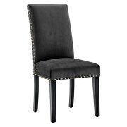 Performance velvet dining side chairs - set of 2 in charcoal by Modway additional picture 6