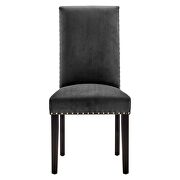 Performance velvet dining side chairs - set of 2 in charcoal by Modway additional picture 9