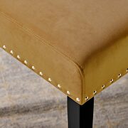 Performance velvet dining side chairs - set of 2 in cognac additional photo 2 of 9