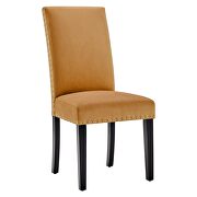 Performance velvet dining side chairs - set of 2 in cognac by Modway additional picture 6