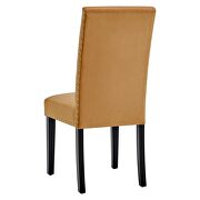 Performance velvet dining side chairs - set of 2 in cognac by Modway additional picture 7