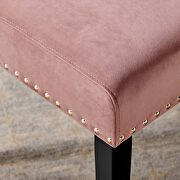 Performance velvet dining side chairs - set of 2 in dusty rose by Modway additional picture 2