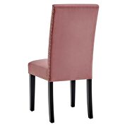 Performance velvet dining side chairs - set of 2 in dusty rose by Modway additional picture 7