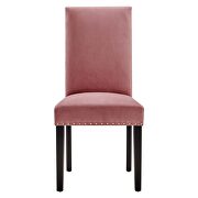 Performance velvet dining side chairs - set of 2 in dusty rose by Modway additional picture 8