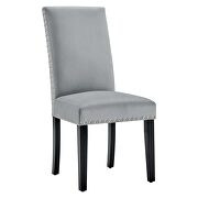 Performance velvet dining side chairs - set of 2 in light gray by Modway additional picture 6