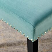 Performance velvet dining side chairs - set of 2 in mint additional photo 2 of 9