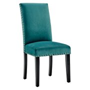 Performance velvet dining side chairs - set of 2 in teal by Modway additional picture 6