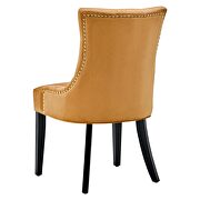 Tufted performance velvet dining side chairs - set of 2 in cognac additional photo 4 of 7