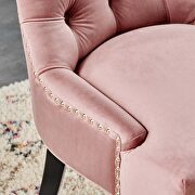 Tufted performance velvet dining side chairs - set of 2 in dusty rose by Modway additional picture 2