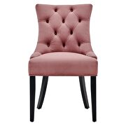 Tufted performance velvet dining side chairs - set of 2 in dusty rose by Modway additional picture 5