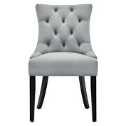 Tufted performance velvet dining side chairs - set of 2 in light gray additional photo 5 of 8
