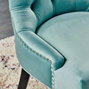 Tufted performance velvet dining side chairs - set of 2 in mint additional photo 2 of 8