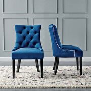 Tufted performance velvet dining side chairs - set of 2 in navy by Modway additional picture 3