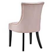 Tufted performance velvet dining side chairs - set of 2 in pink additional photo 4 of 8
