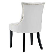 Tufted performance velvet dining side chairs - set of 2 in white additional photo 4 of 8