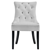 Tufted performance velvet dining side chairs - set of 2 in white additional photo 5 of 8