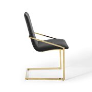 Performance velvet dining armchair in gold black by Modway additional picture 6
