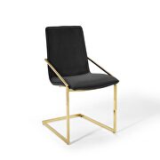 Performance velvet dining armchair in gold black by Modway additional picture 8
