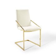 Performance velvet dining armchair in gold ivory by Modway additional picture 8
