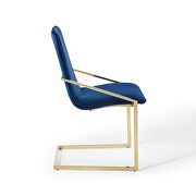 Performance velvet dining armchair in gold navy by Modway additional picture 6