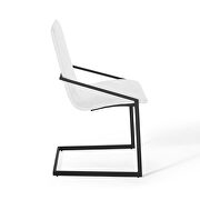 Upholstered fabric dining armchair in black white by Modway additional picture 6