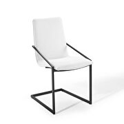 Upholstered fabric dining armchair in black white by Modway additional picture 8
