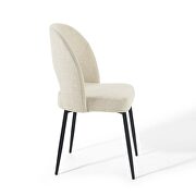 Upholstered fabric dining side chair in black beige by Modway additional picture 6