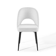 Upholstered fabric dining side chair in black white by Modway additional picture 7