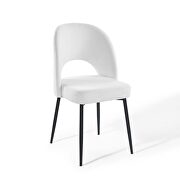 Upholstered fabric dining side chair in black white by Modway additional picture 8