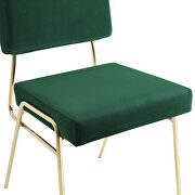 Performance velvet dining side chair in gold green by Modway additional picture 2