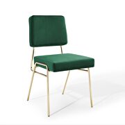 Performance velvet dining side chair in gold green by Modway additional picture 6