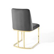 Sled base performance velvet dining side chair in gold gray by Modway additional picture 5