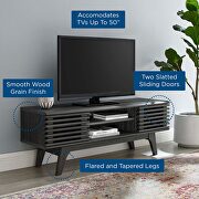 Media console TV stand in charcoal finish by Modway additional picture 2