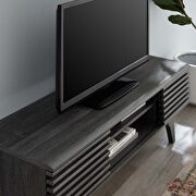 Media console TV stand in charcoal finish by Modway additional picture 3