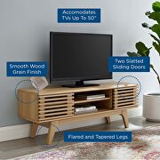 Media console TV stand in oak finish by Modway additional picture 2