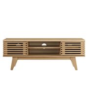 Media console TV stand in oak finish by Modway additional picture 7