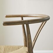 Wood counter stool in gray additional photo 3 of 7