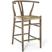 Wood counter stool in gray by Modway additional picture 7