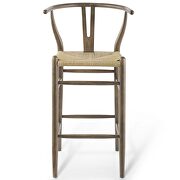 Wood bar stool in gray by Modway additional picture 6