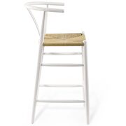 Wood bar stool in white by Modway additional picture 5